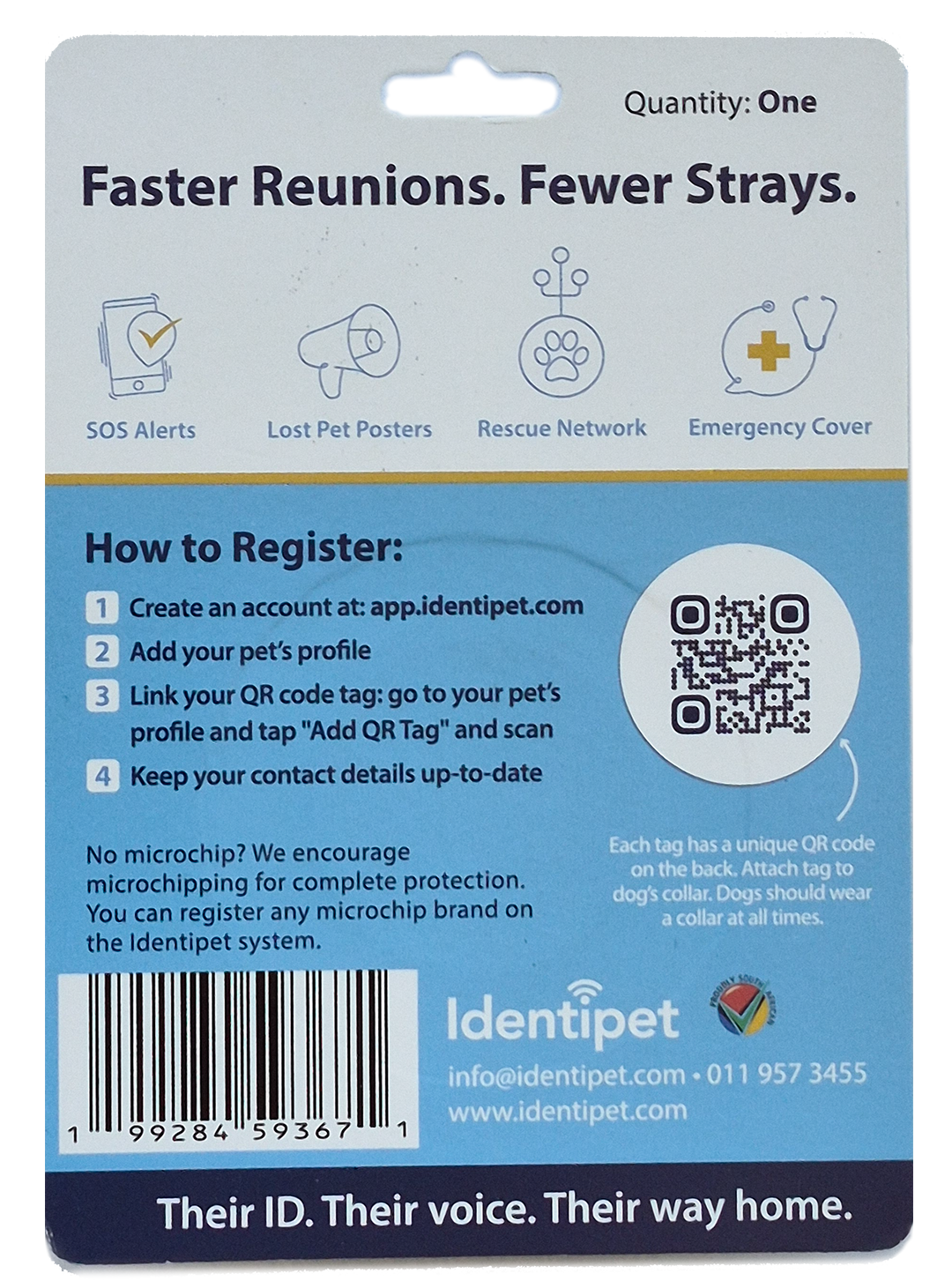QR Code Collar Tag